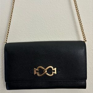Kate Spade Black Crossbody Bag with Gold Accents
